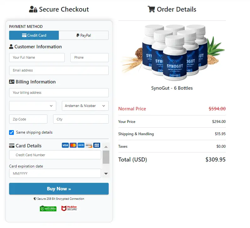 SynoGut order form